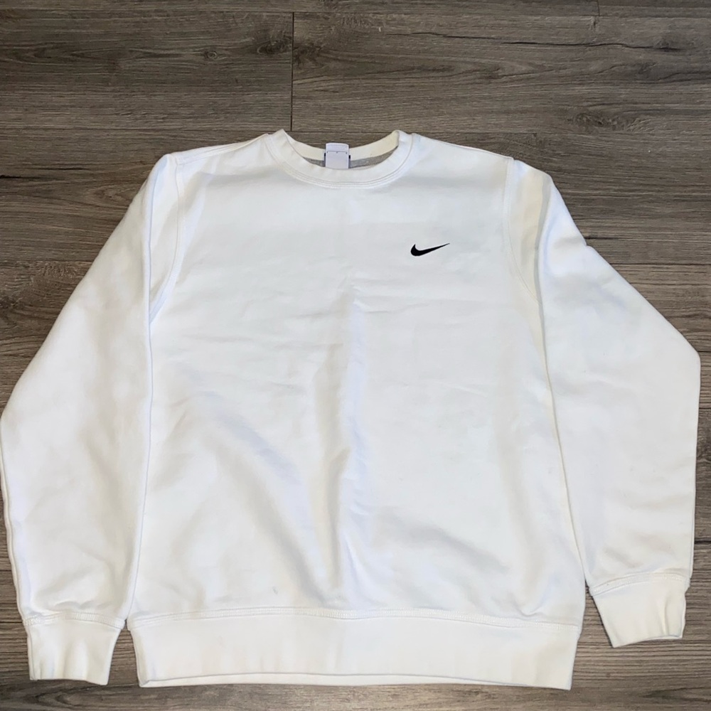 White Nike crew neck